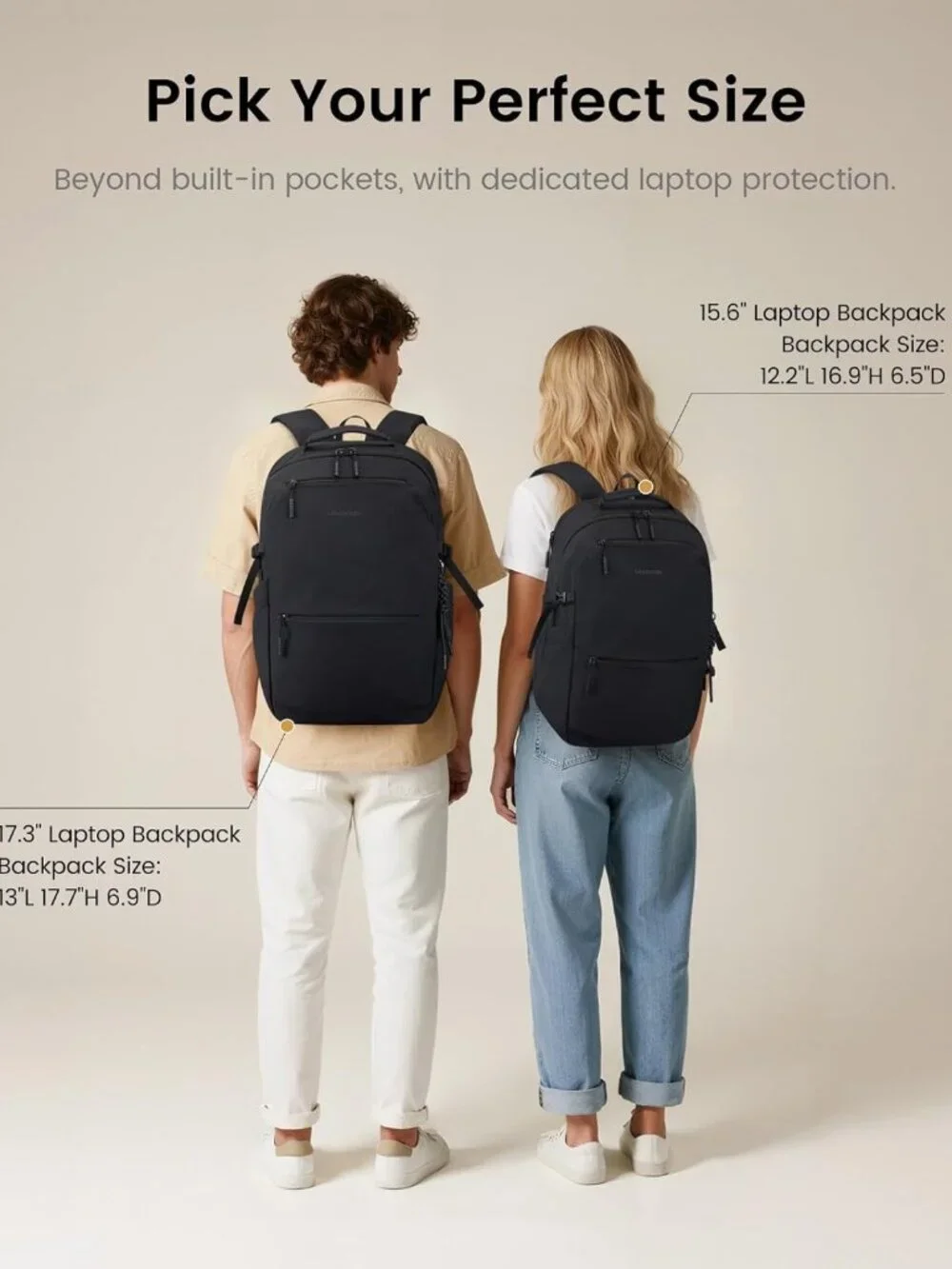 Stylish Women's Laptop Backpack with Tumbler Holder | Work & Travel Bag